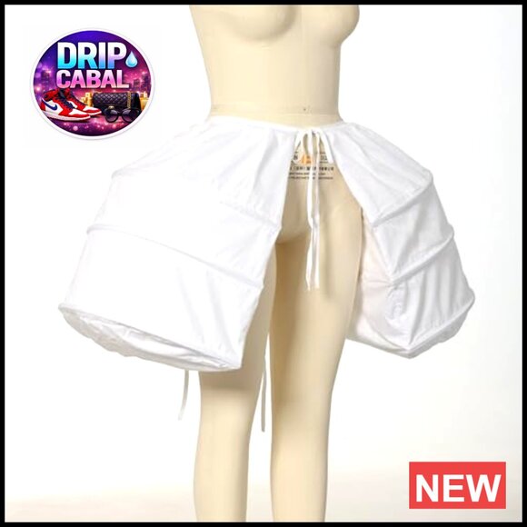 Victorian Double Pannier Petticoat Hoop Skirt Rococo Elegant Bustle - Picture 3 of 4